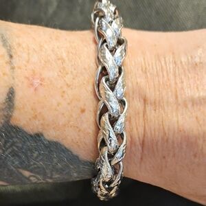 Silver Braided Bracelet